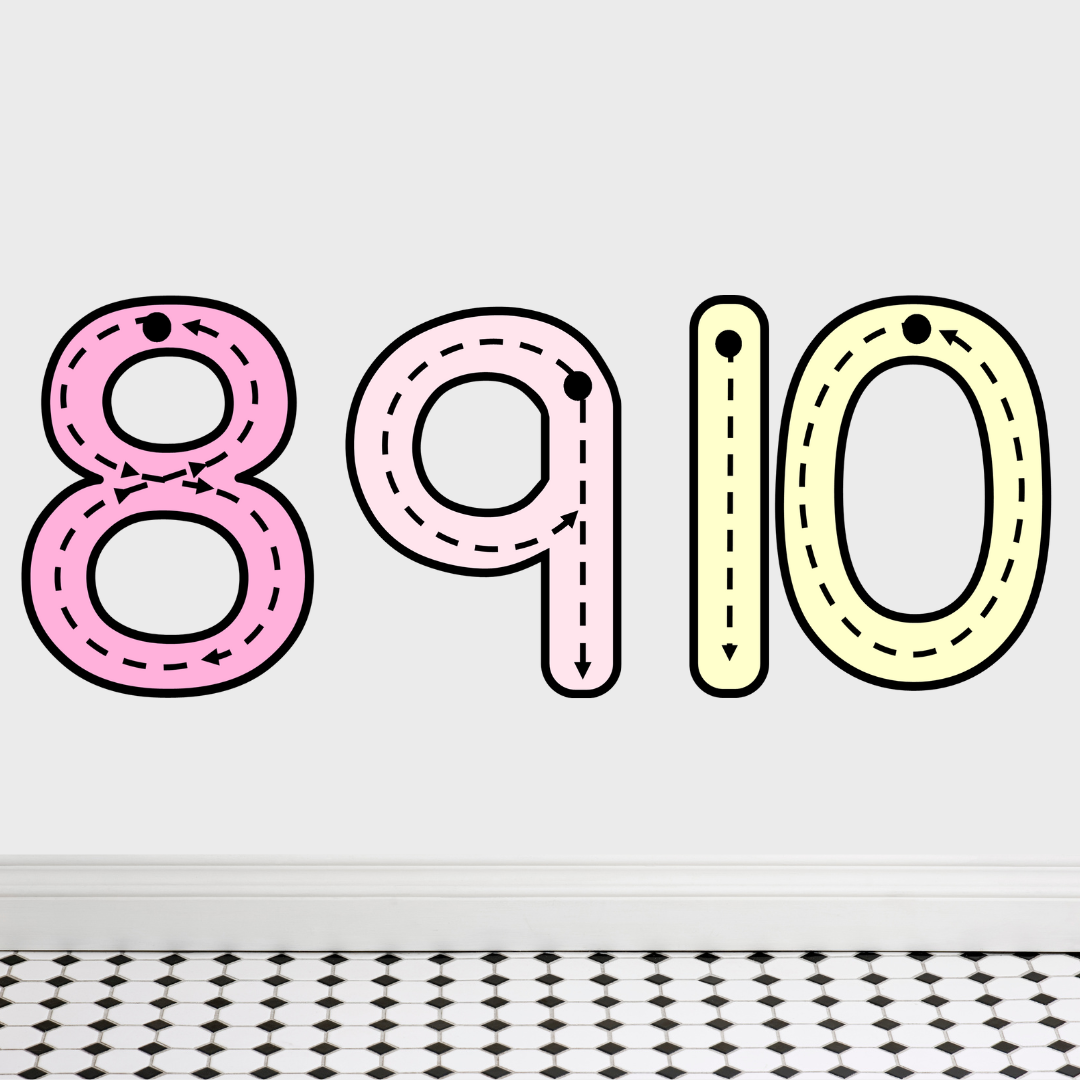 Number Formation Posters | Digits 0-20 Finger Tracing