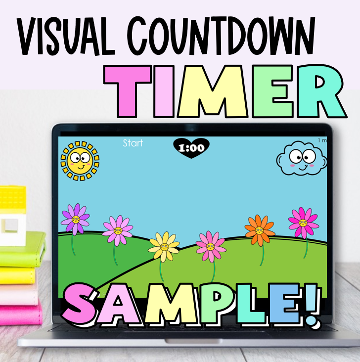 Free Visual Countdown Timer PowerPoint | Digital One Minute Timer Sample