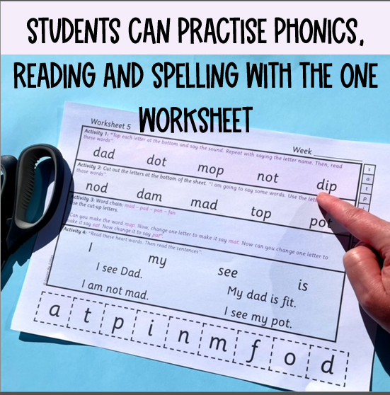 Home Reading Worksheets | Decoding Practise for Home Learning