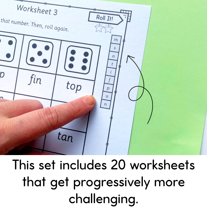 Roll It! Roll and Read CVC Words | Decoding and Blending Fluency for Prep/Kindergarten