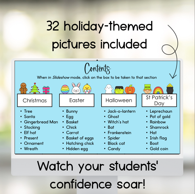 Step by Step Holiday Drawing Slides | Explicit Directed Drawing Christmas Easter