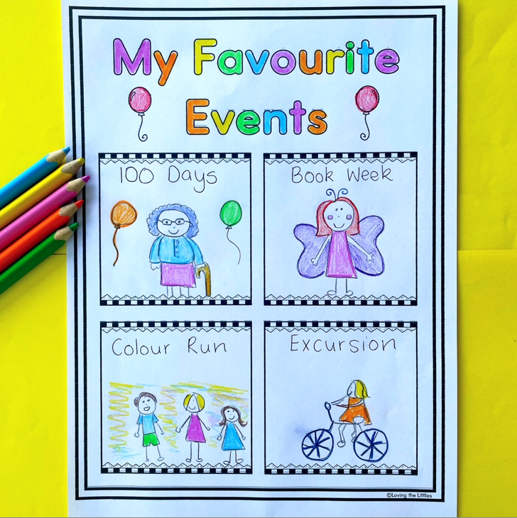 Kindergarten Memory Book | End of the Year Reflection Book for Prep
