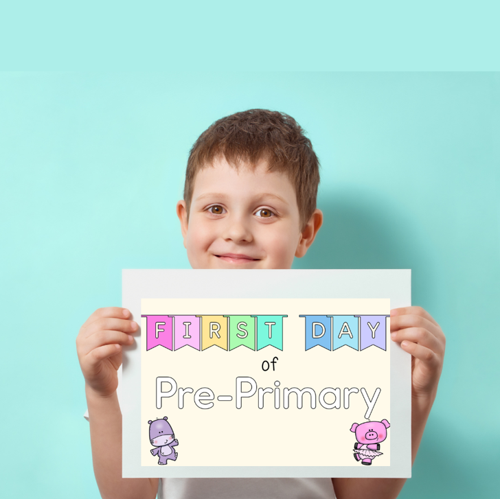 First and Last Day of Prep/Kindergarten Signs