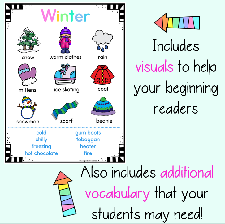 Word Banks | Word lists with pictures