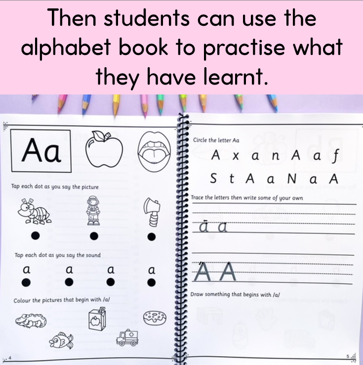 Phonics Slides and Alphabet Book Bundle