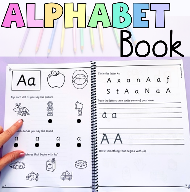Foundation/Kindergarten Alphabet Book Phonics and Handwriting Booklet | All Australian Fonts