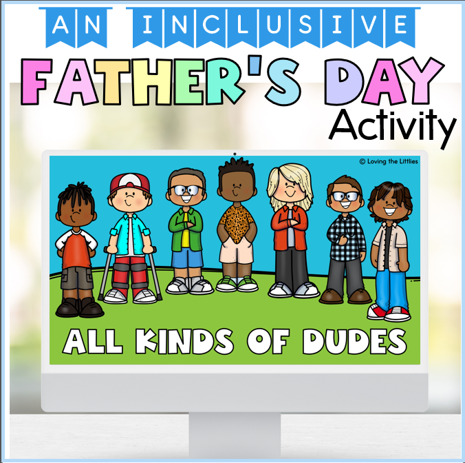Free Father’s Day Activity | Inclusive My Special Dude Story and Worksheet
