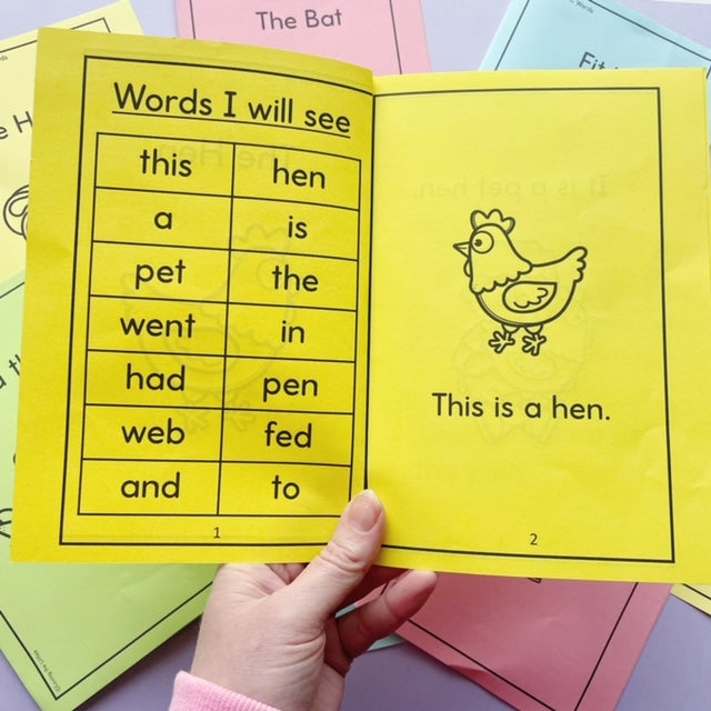 Decodable CVC Word Readers | Home Reading | Short Vowel Decodable Books