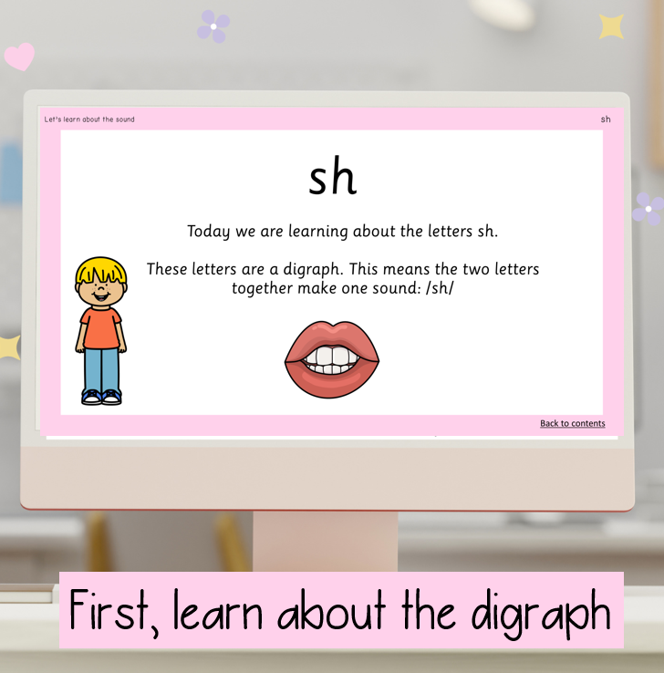 Digraph & Double Endings Slides | PowerPoint for Reading and Spelling Digraph Words
