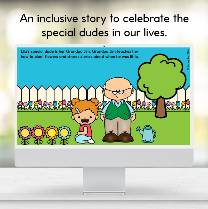 Free Father’s Day Activity | Inclusive My Special Dude Story and Worksheet