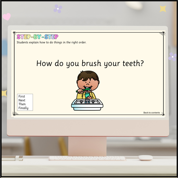 Oral Language Slides | Speaking Prompts for Early Years | Speaking Practice PowerPoint