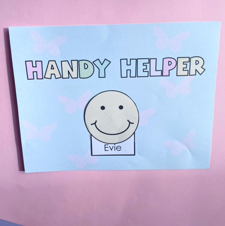 Handy Helpers | Classroom Jobs | Pastel Job Chart Display