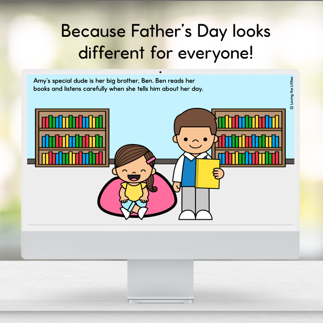 Free Father’s Day Activity | Inclusive My Special Dude Story and Worksheet