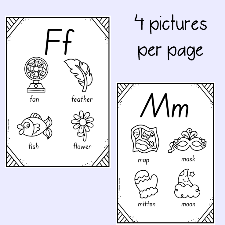 Alphabet Colouring Pages | All Australian fonts