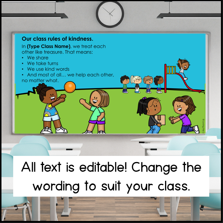 Editable Back to School Class Story | Customizable PowerPoint for Beginning of Year