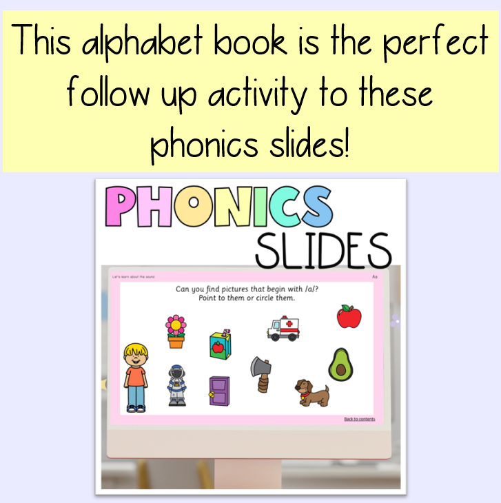 Foundation/Kindergarten Alphabet Book Phonics and Handwriting Booklet | All Australian Fonts