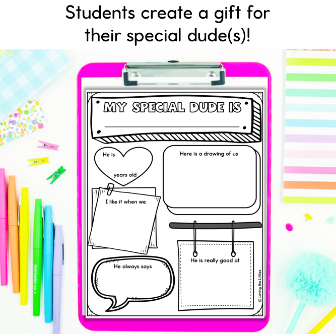 Free Father’s Day Activity | Inclusive My Special Dude Story and Worksheet