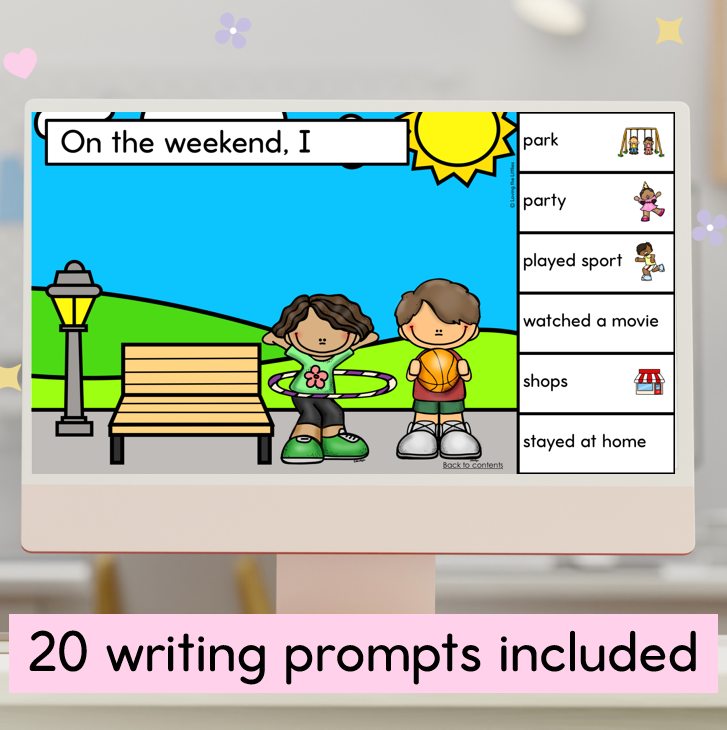 Digital Writing Prompts | No Prep Writing Slides PowerPoint