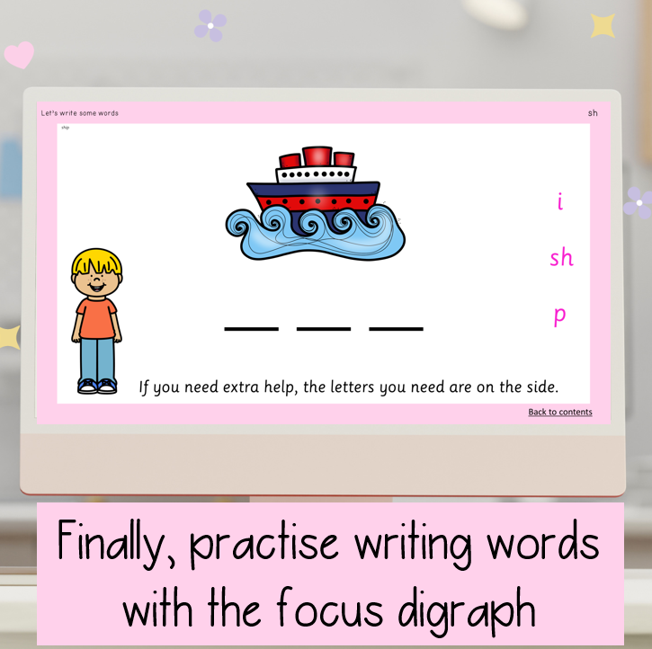 Digraph & Double Endings Slides | PowerPoint for Reading and Spelling Digraph Words