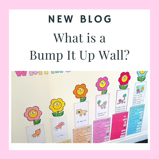 What is a bump it up wall and how does it help students with writing?