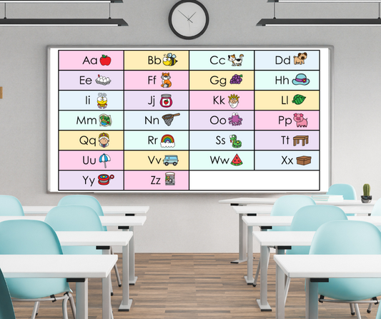 Free Digital Alphabet Chart