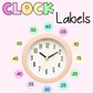Pastel Clock Labels