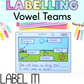 Label It! Vowel Teams Labelling Worksheets | Long Vowel Spelling Activities