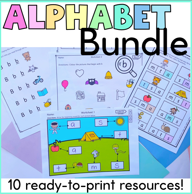 Alphabet Bundle | Phonics Activities for Teaching Letters and Sounds