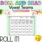 Roll It! Vowel Teams Roll and Read | Long Vowel Words Reading Fluency Practice