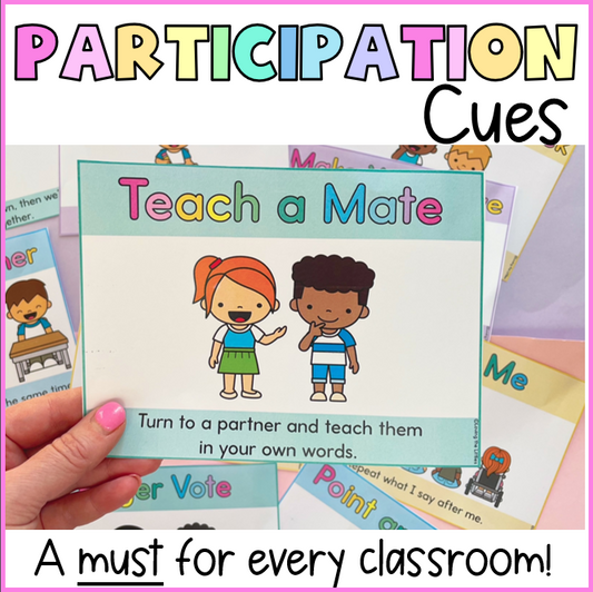 Participation Cues Posters | Whole Class Engagement Strategies