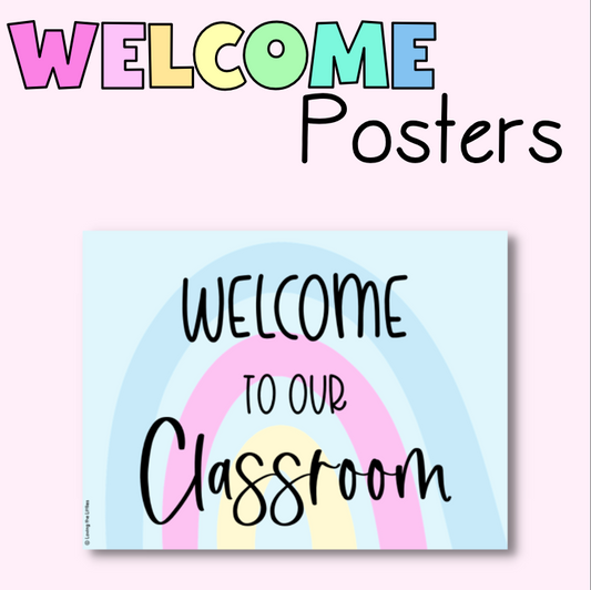 Welcome Sign Editable | Pastel decor