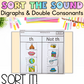 Sort It! Digraphs and Double Consonants Sound Sorting Worksheets for Prep/Kindergarten