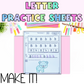 Make It! Prep/Kindergarten Alphabet Worksheets | Letter Name and Sound Practice