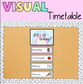 Editable visual timetable | Pastel decor