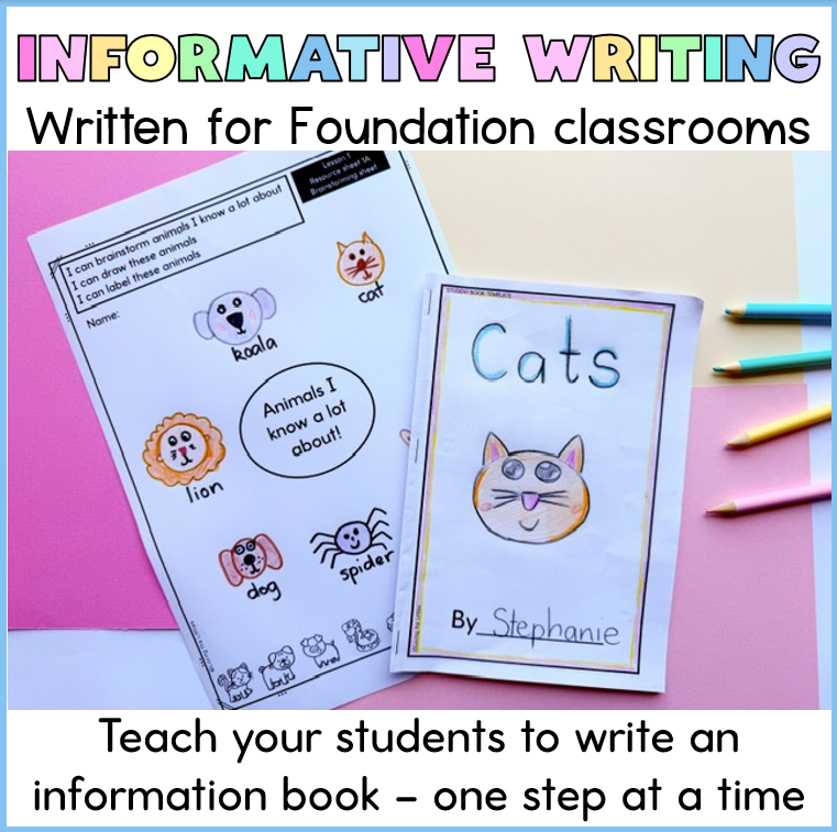 Foundation Informative Writing Unit | Animal Information Book | Australian