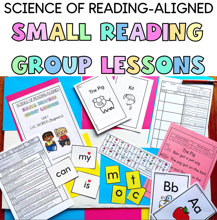 Small Reading Group Lessons for Kindergarten | Unit 1 CVC Words