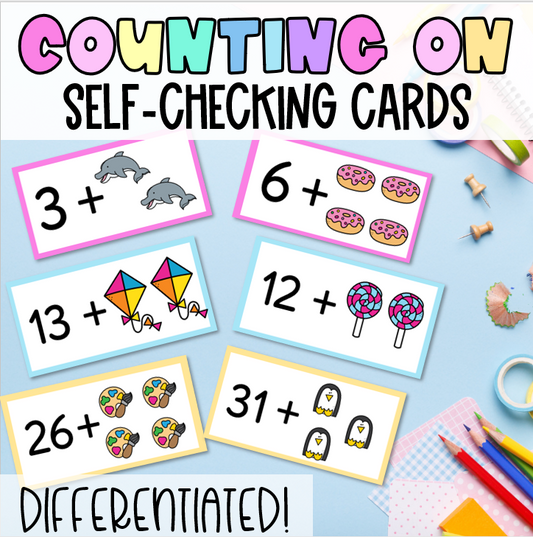 Counting On Addition Cards