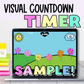 Free Visual Countdown Timer PowerPoint | Digital One Minute Timer Sample