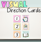 Visual direction cards | Editable visual instructions | Cards with pictures