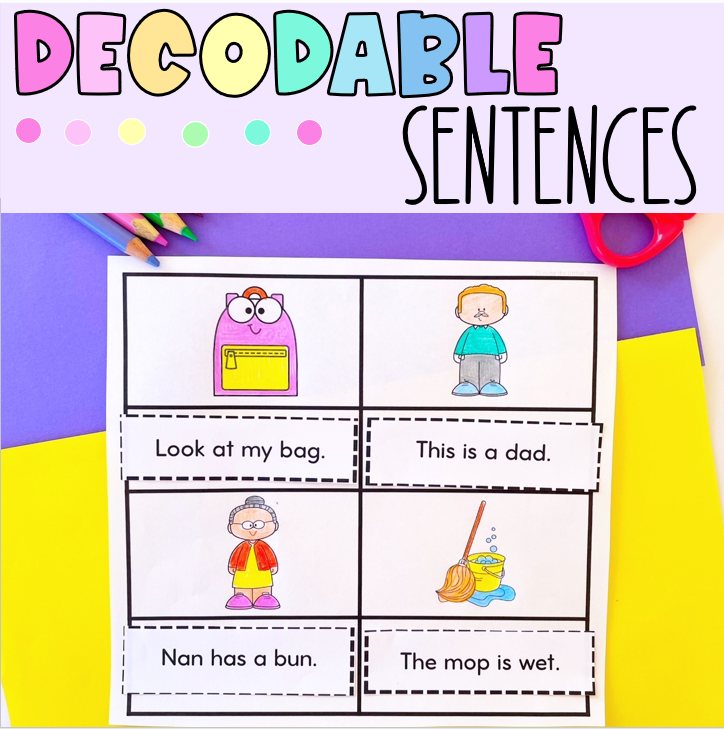 Decodable Sentence Worksheets