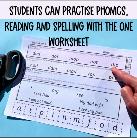 Home Reading Worksheets | Decoding Practise for Home Learning