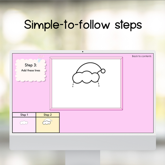 Step by Step Holiday Drawing Slides | Explicit Directed Drawing Christmas Easter