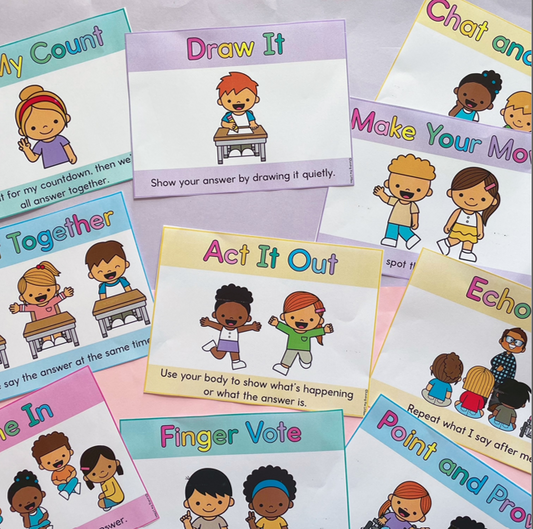 Participation Cues Posters | Whole Class Engagement Strategies