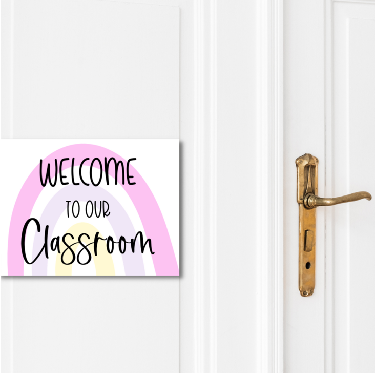 Welcome Sign Editable | Pastel decor