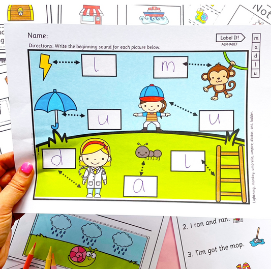 Free Kindergarten Foundation Independent Literacy Activities Reading and Phonics Sample
