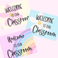 Welcome Sign Editable | Pastel decor