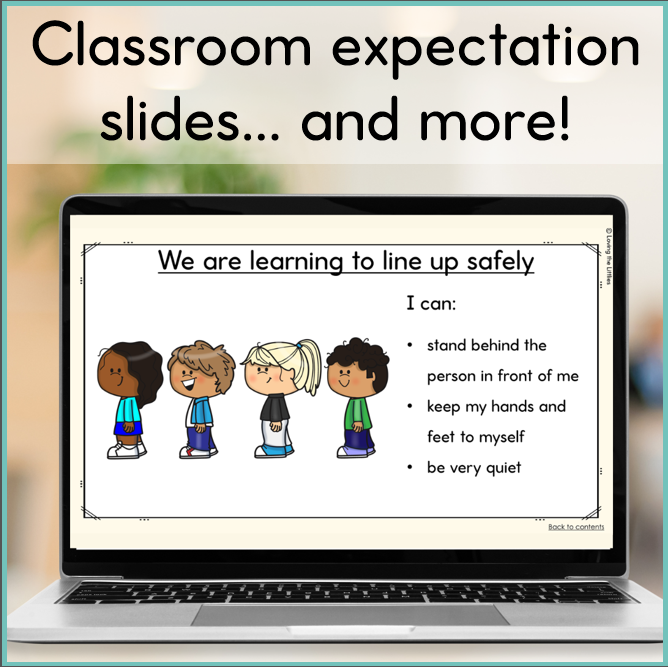 Classroom Management Bundle Mini Whiteboard Cues, Classroom Expectation Slides