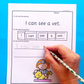 Kindergarten Sentence Worksheets | CVC Words Sentence Scrambles