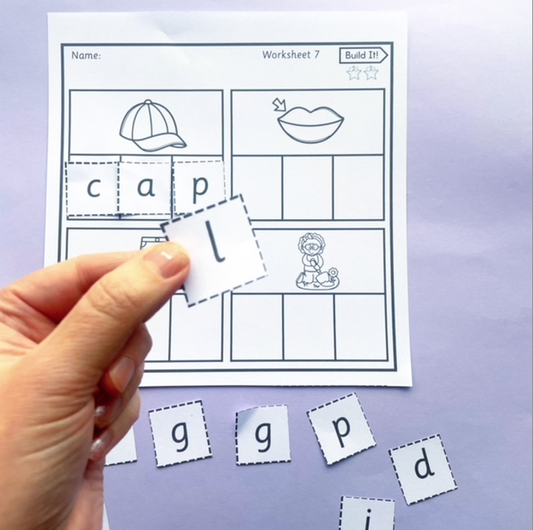 Build It! CVC Words| Spelling activity for Prep/Kindergarten