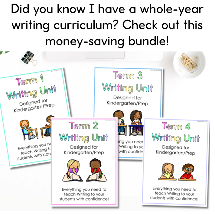 Term 1 Writing Unit for Prep/Kindergarten | Lesson Plans | Illustrations Labelling and Simple Sentences